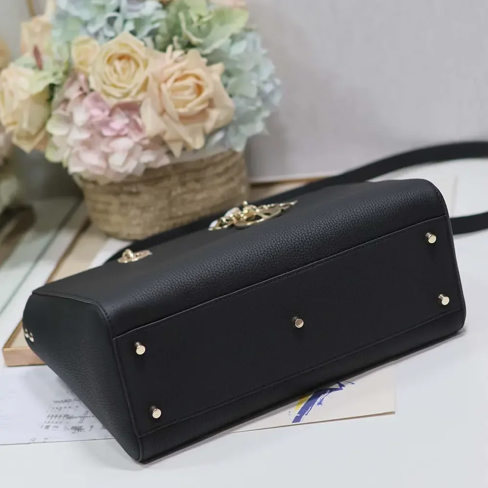 Dior Large Lady D-Sire My ABCDior Bag Black Taurillon Leather for Women Dior Large Lady D-Sire My ABCDior Bag Black Taurillon Leather for Women