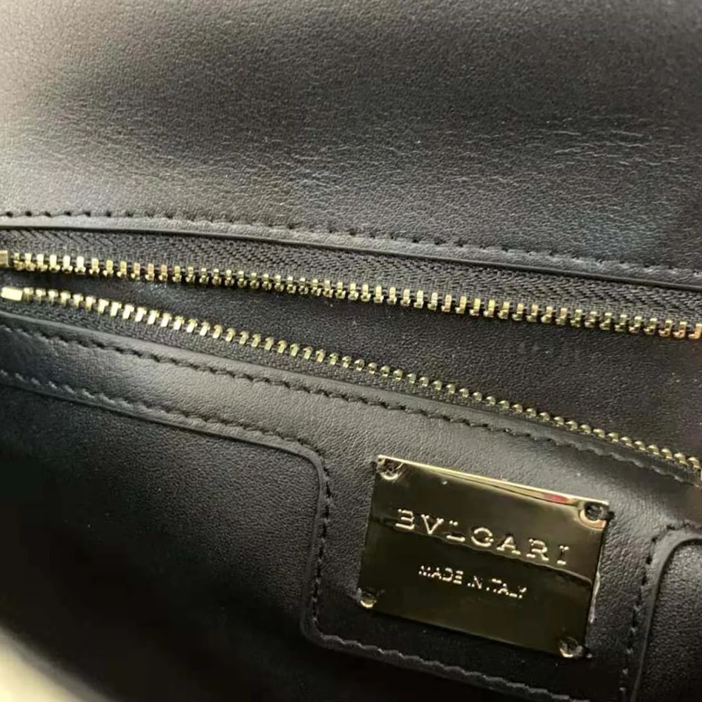 Bvlgari Serpenti Diamond Blast Shoulder Bag for Women in Black