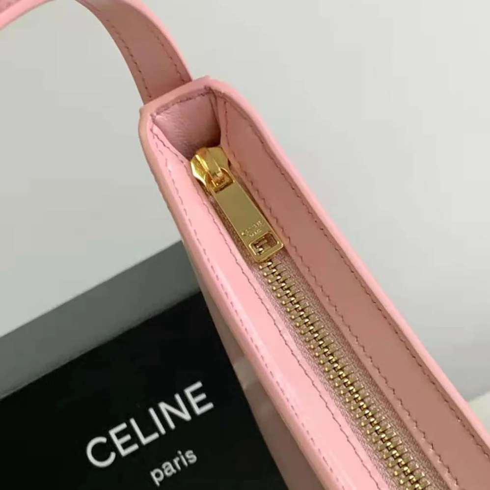 Celine Small Boston Cuir Triomphe in Smooth Calfskin for Women in Pink Celine Small Boston Cuir Triomphe in Smooth Calfskin for Women in Pink