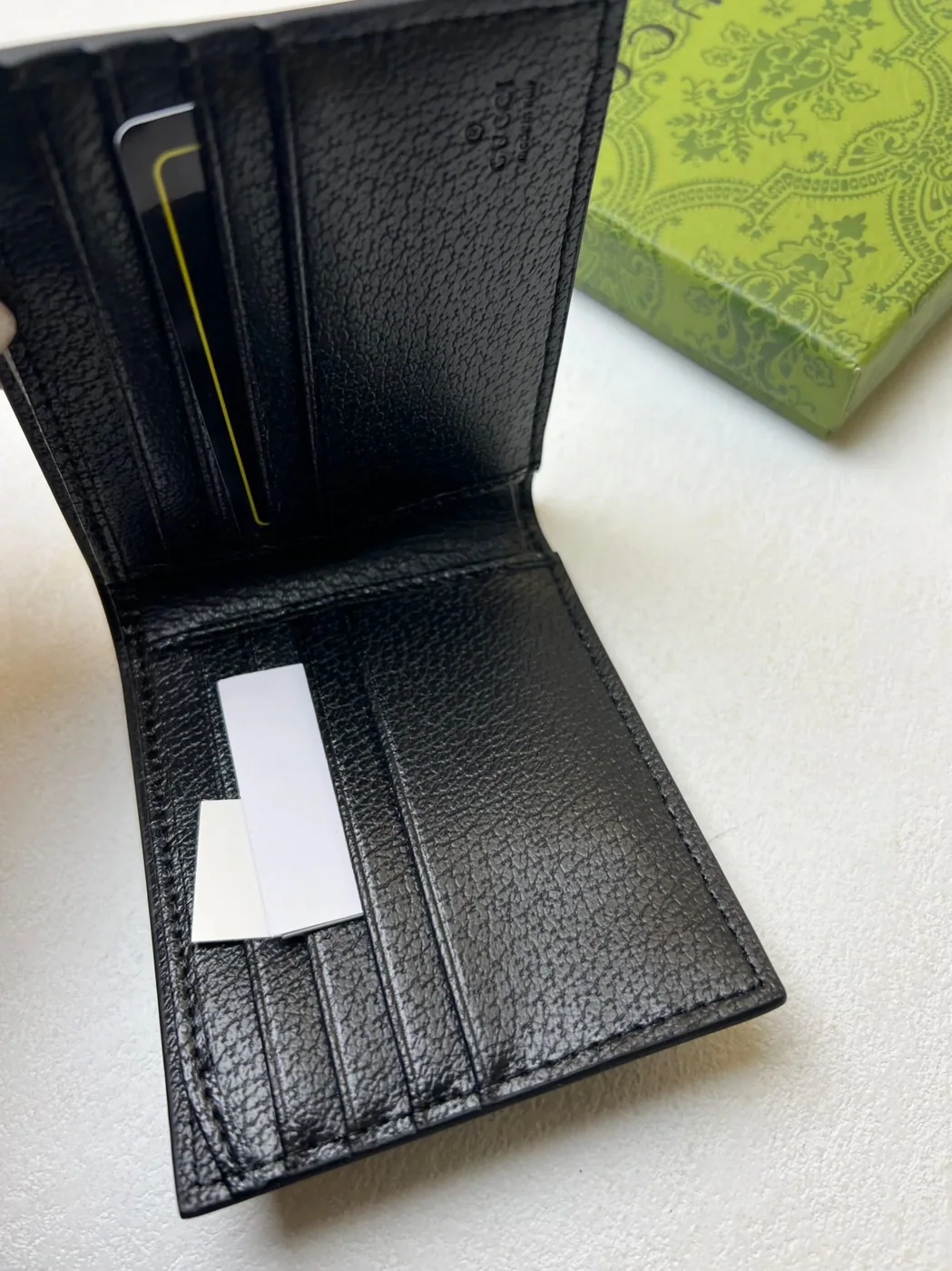 Gucci GG Marmont Bi in Fold Wallet Black /