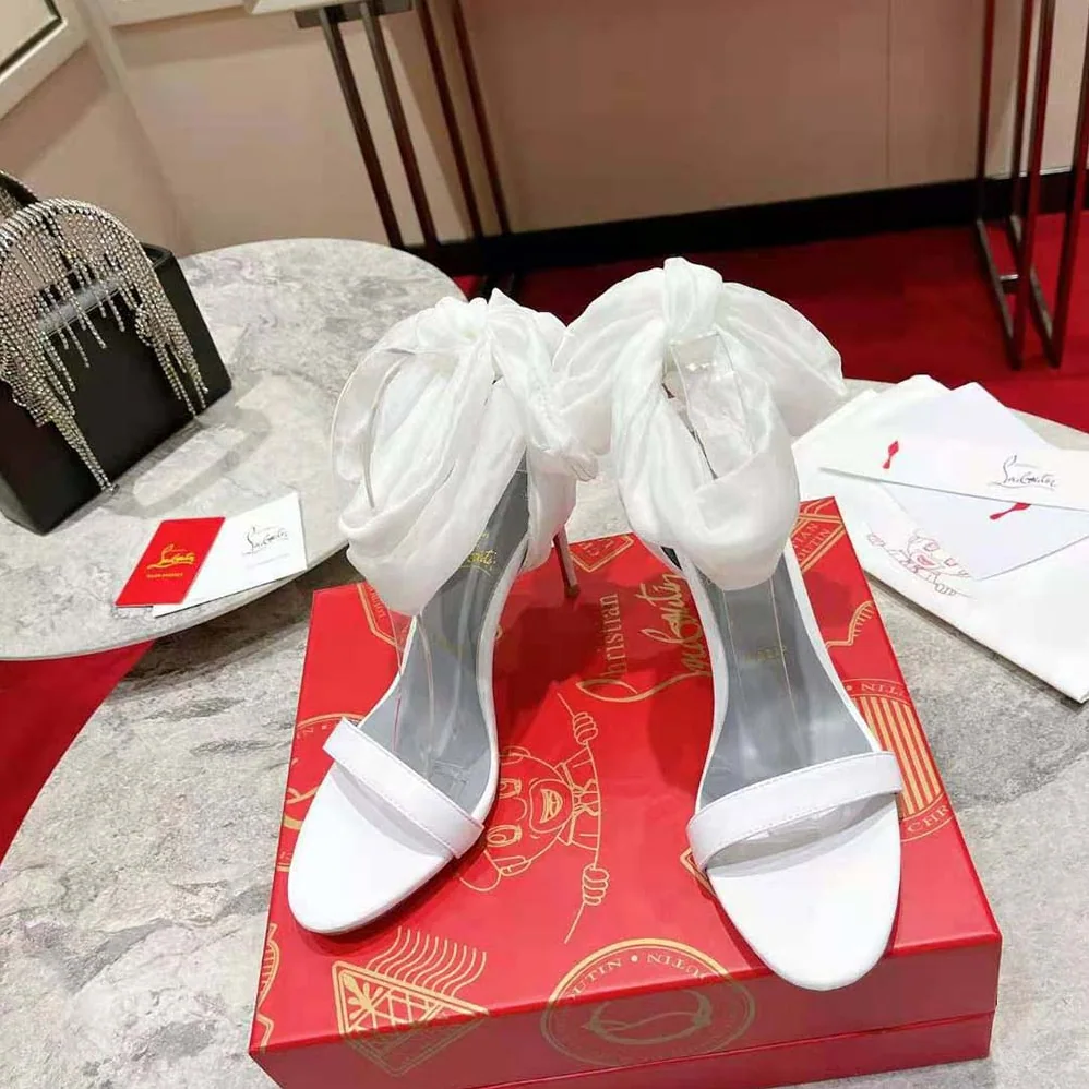 Christian Louboutin Sandale Du Désert 100 mm Heel Height for Women in White