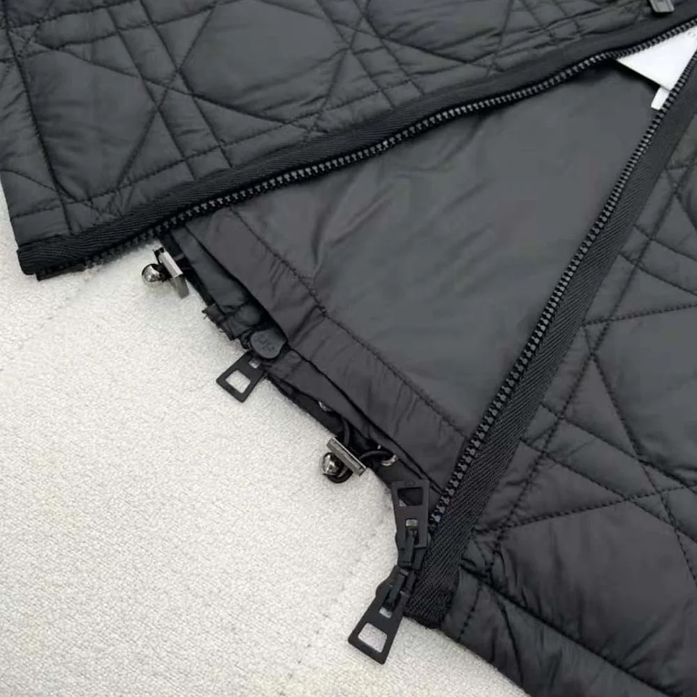 Dior Macrocannage Flared Miniskirt Black Quilted Technical Taffeta for Women Dior Macrocannage Flared Miniskirt Black Quilted Technical Taffeta for Women