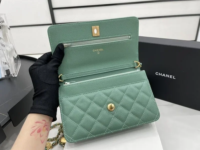 Wallet On Chain Green in Black/White /