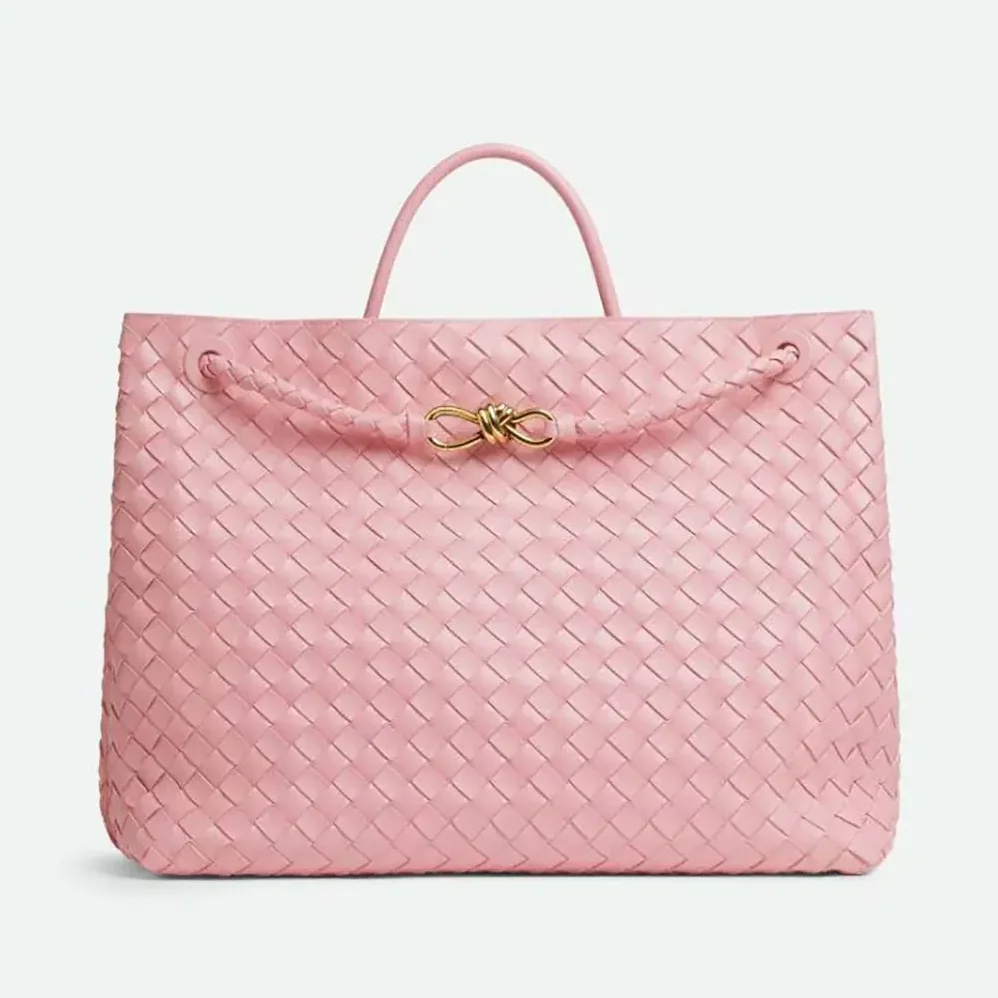 Bottega Veneta Large Andiamo in Lambskin Leather for Women in Pink