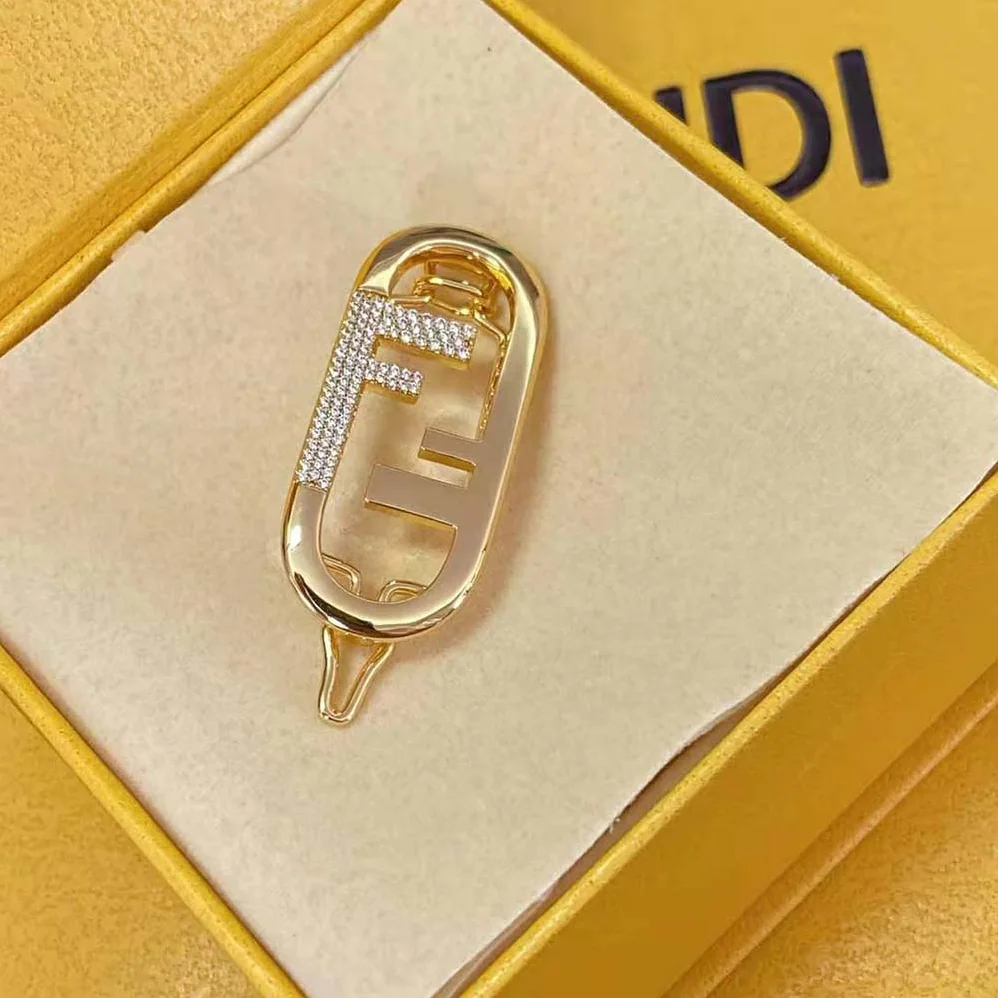 Fendi Hair Clip with Fendi O'Lock Motif for Women