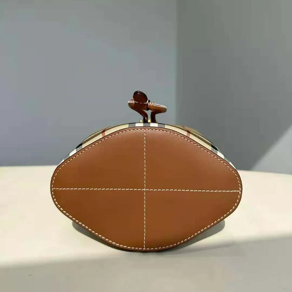 Burberry Mini TB Bucket Bag for Women in Brown Burberry Mini TB Bucket Bag for Women in Brown