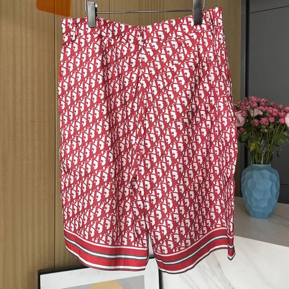 Dior Oblique Bermuda Shorts in Silk Twill for Men Dior Oblique Bermuda Shorts in Silk Twill for Men