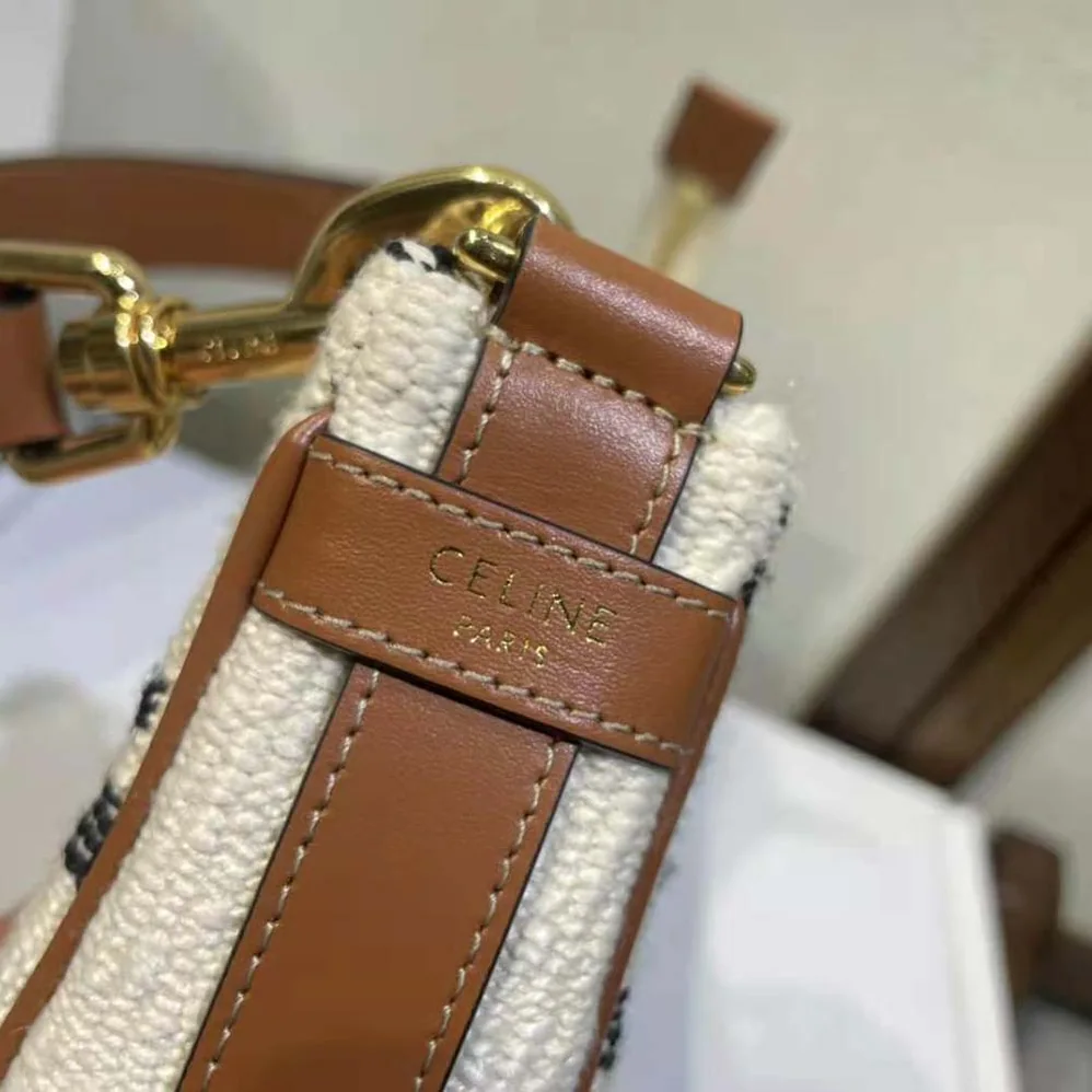 Celine Medium Ava Strap Bag in Textile with Celine All for Women in Over and Calfskin