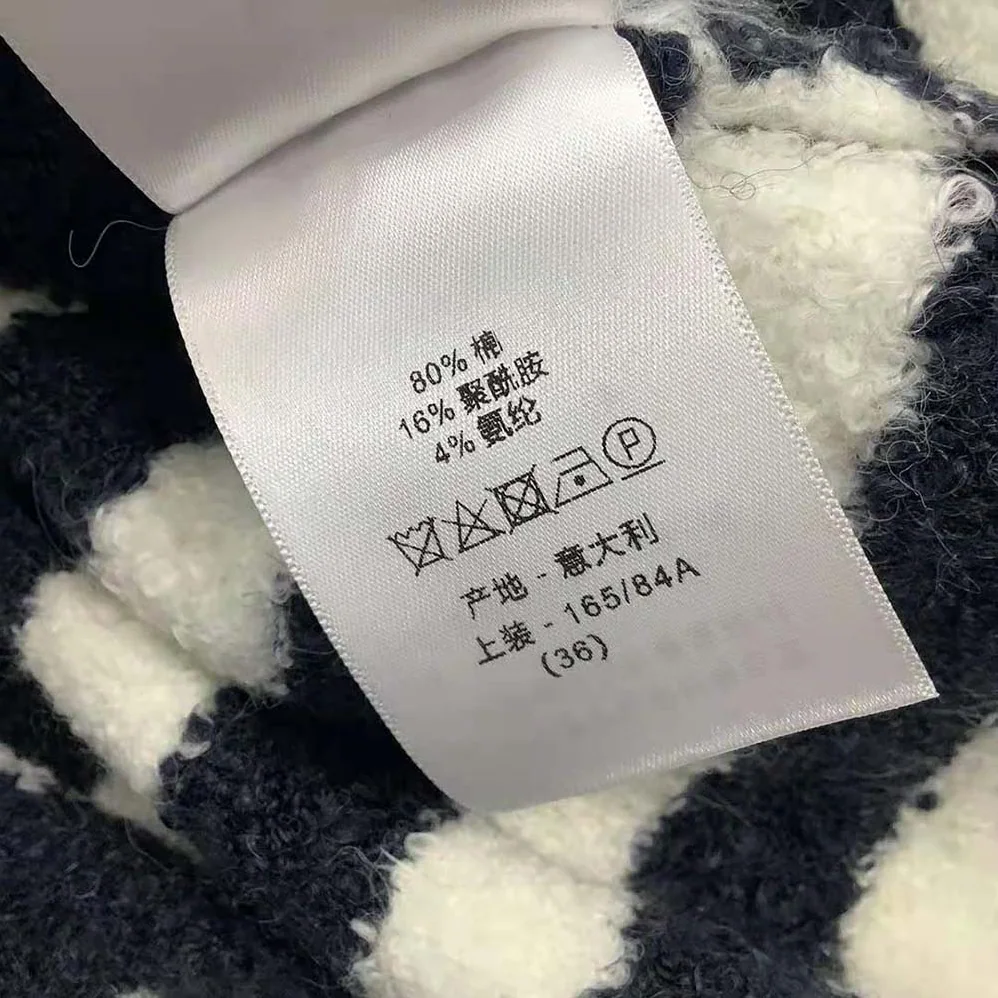 Dior Mariniere Marlene Jacket Navy Blue and Ecru Double for Women in Breasted Cotton Knit