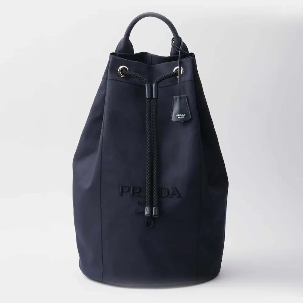 Prada Canvas Drawstring Duffle Bag for Unisex Prada Canvas Drawstring Duffle Bag for Unisex