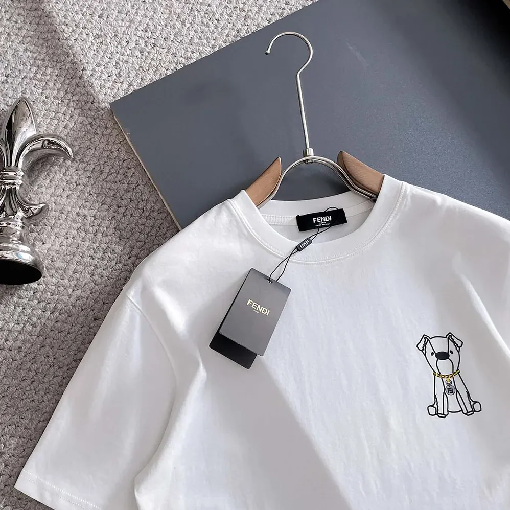 Fendi White Cotton T for Women in shirt