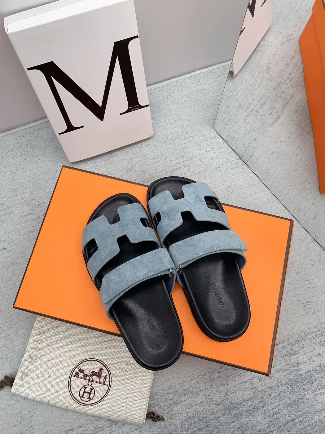 Hermes Chypre Sandal Light Green Hermes Chypre Sandal Light Green