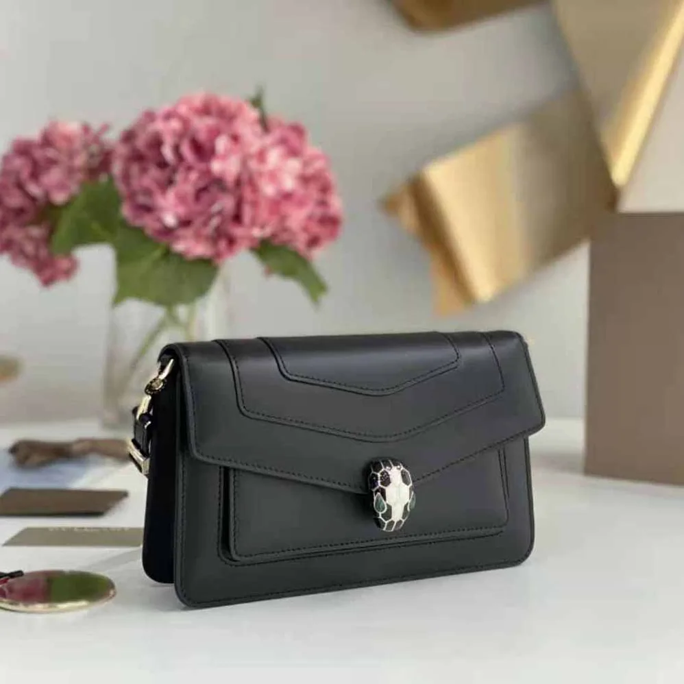 Bvlgari Serpenti Forever East-West Shoulder Bag for Women in Black Bvlgari Serpenti Forever East-West Shoulder Bag for Women in Black