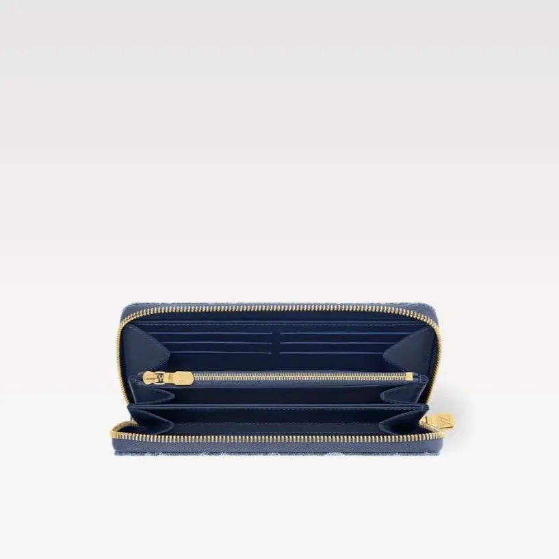 Louis Vuitton LV x TM Zippy Wallet Cherry Denim /