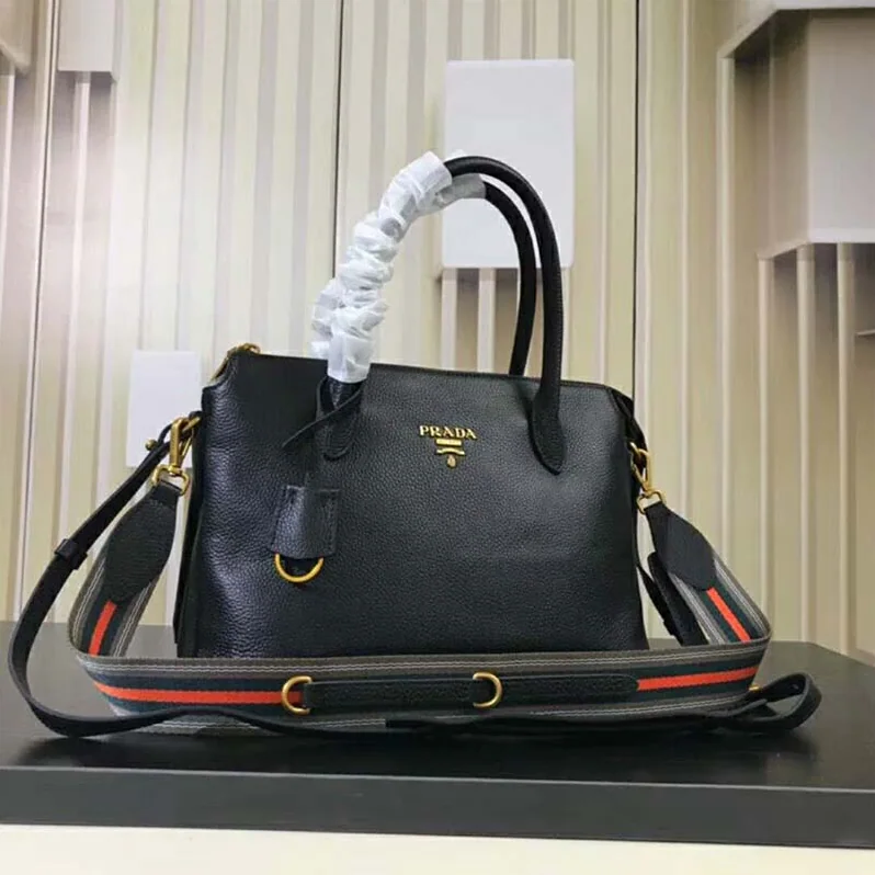 Prada Leather Handbag for Women in Black Prada Leather Handbag for Women in Black
