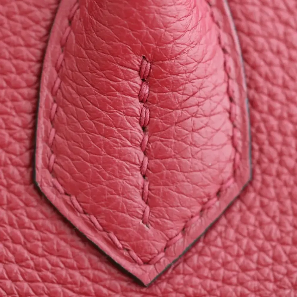 Hermes Birkin 30 Bag in Epsom Leather with Gold Hardware in Red/Gold