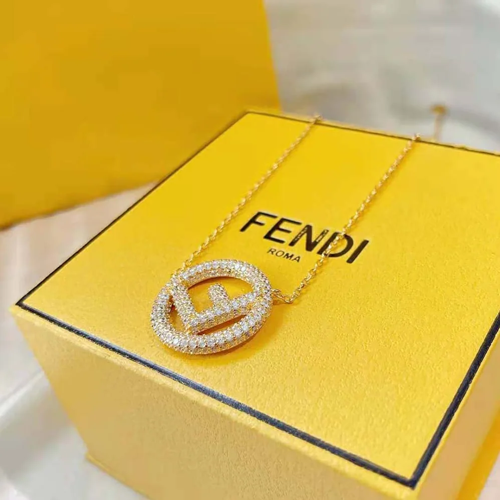 Fendi F is Fendi Gold Color Necklace for Women