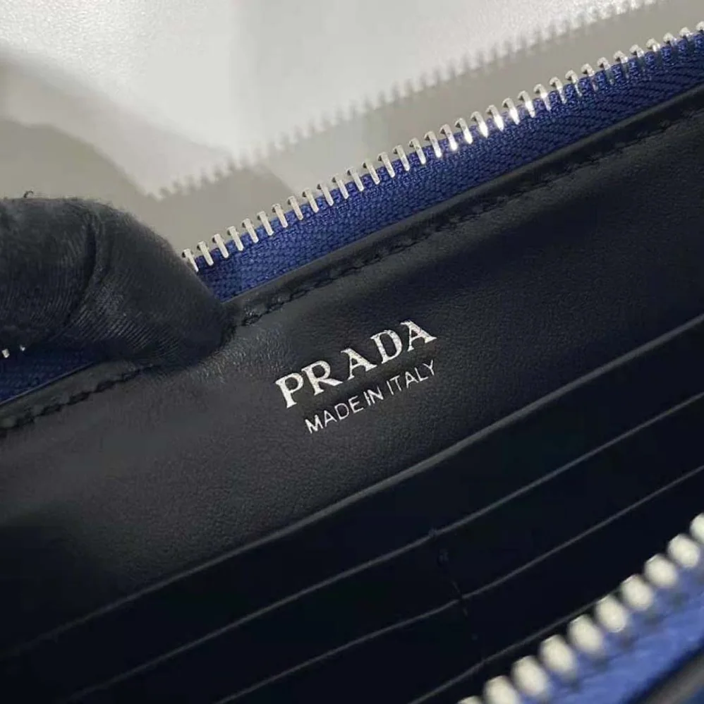 Prada Saffiano Leather Belt Bag for Men in Blue Prada Saffiano Leather Belt Bag for Men in Blue