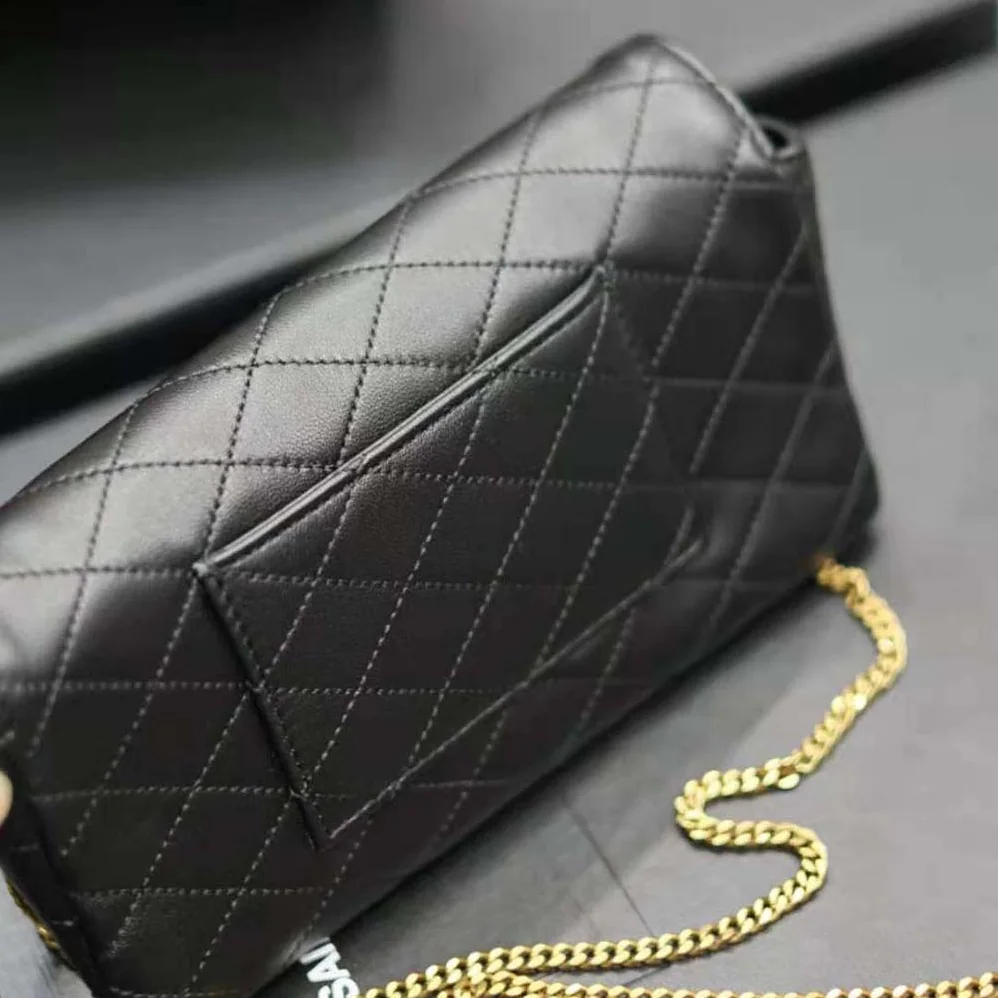 Saint Laurent YSL Gaby Phone Holder in Quilted Leather for Women