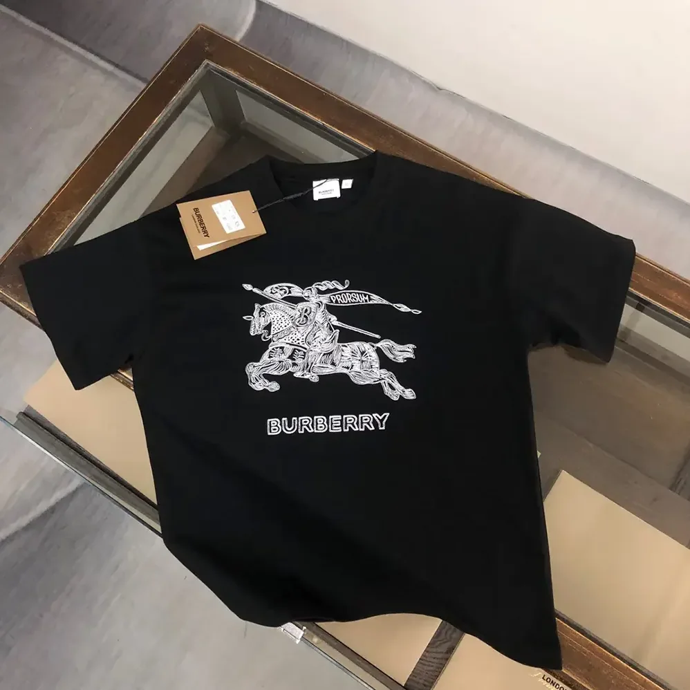 Burberry EKD Cotton T-shirt for Men in Black
