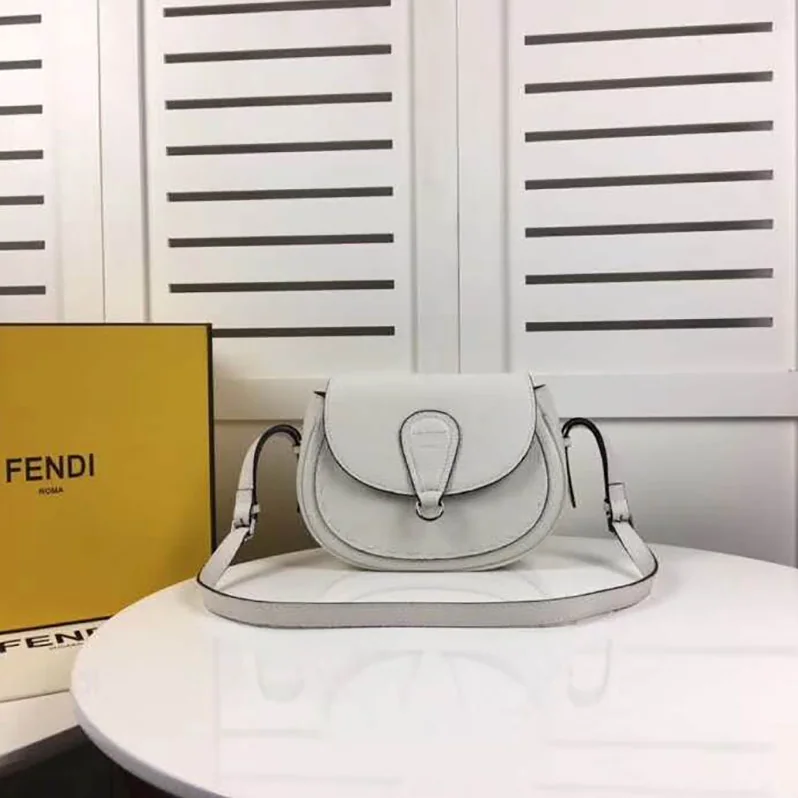 Fendi Shoulder Bag in Calf Leather for Women in White