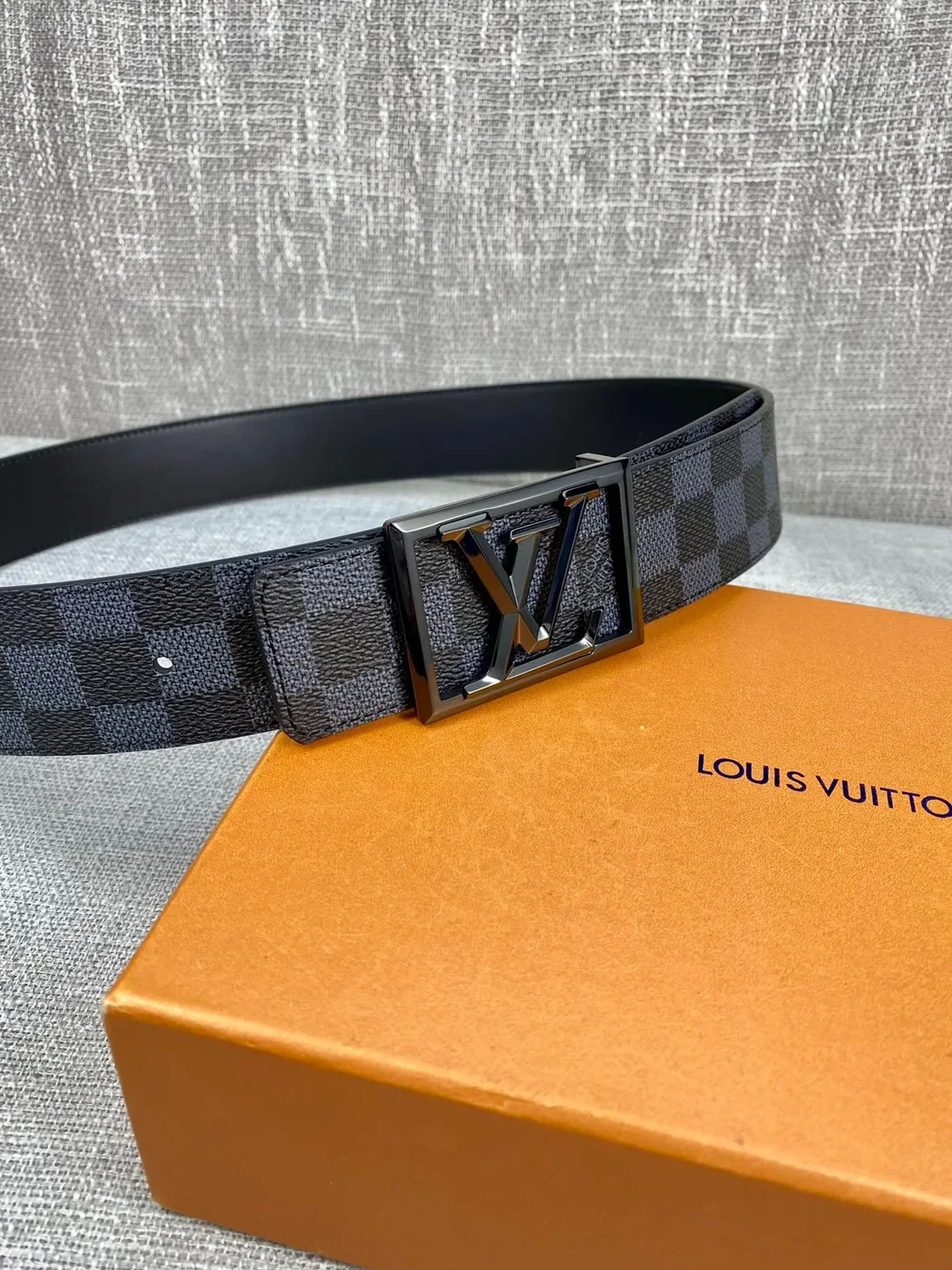 Louis Vuitton Pyramide Frame Reversible LV Belt Damier Eclipse Black hardware Louis Vuitton Pyramide Frame Reversible LV Belt Damier Eclipse Black hardware