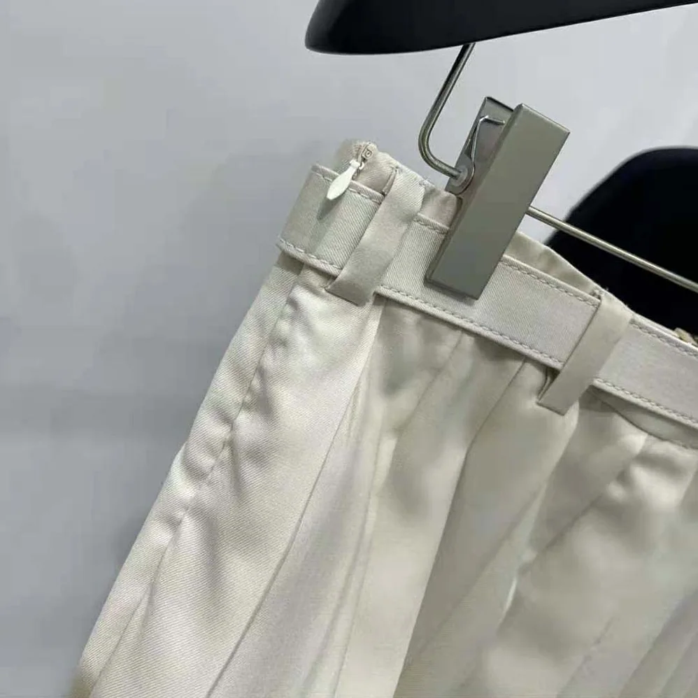 Miu Miu Pleated Batavia Miniskirt MG2032_11AD_F0018 for Women Miu Miu Pleated Batavia Miniskirt MG2032_11AD_F0018 for Women