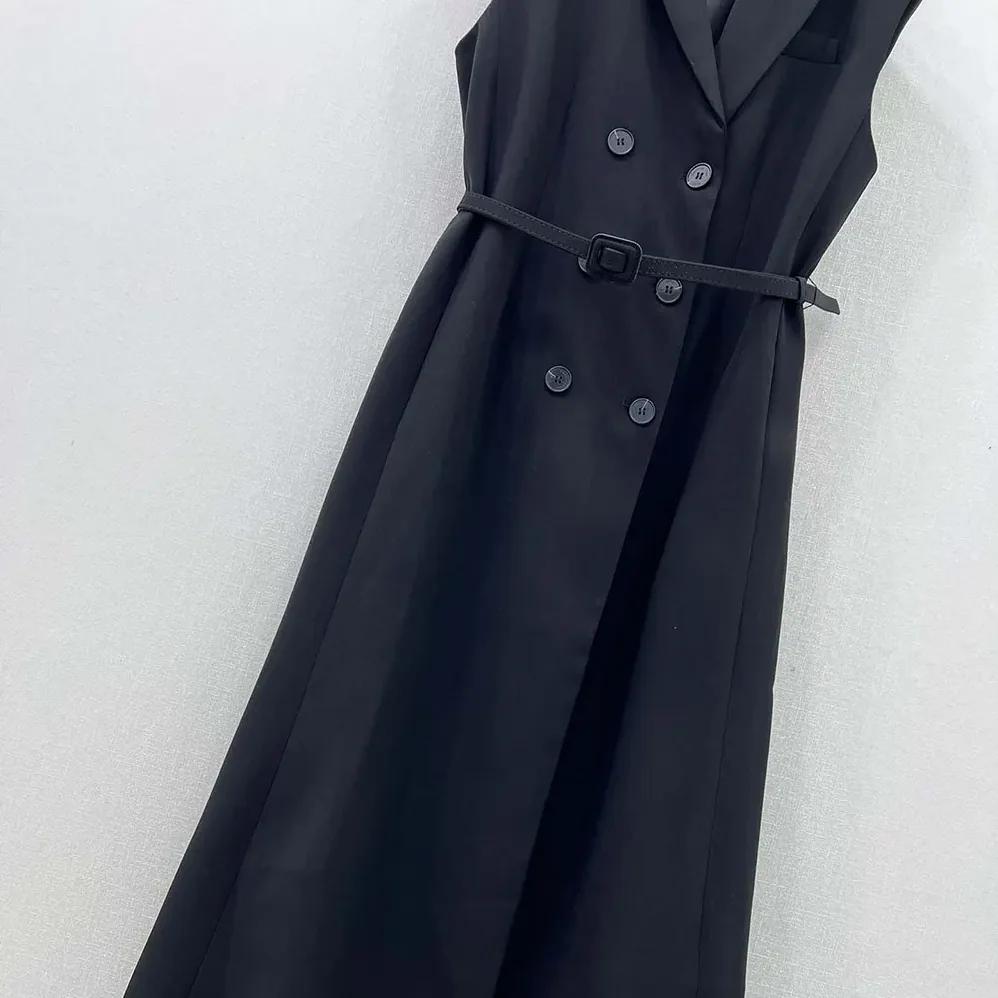 Dior Mid-Length Blazer Dress Black Virgin Wool and Cotton Bouclé for Women Dior Mid-Length Blazer Dress Black Virgin Wool and Cotton Bouclé for Women