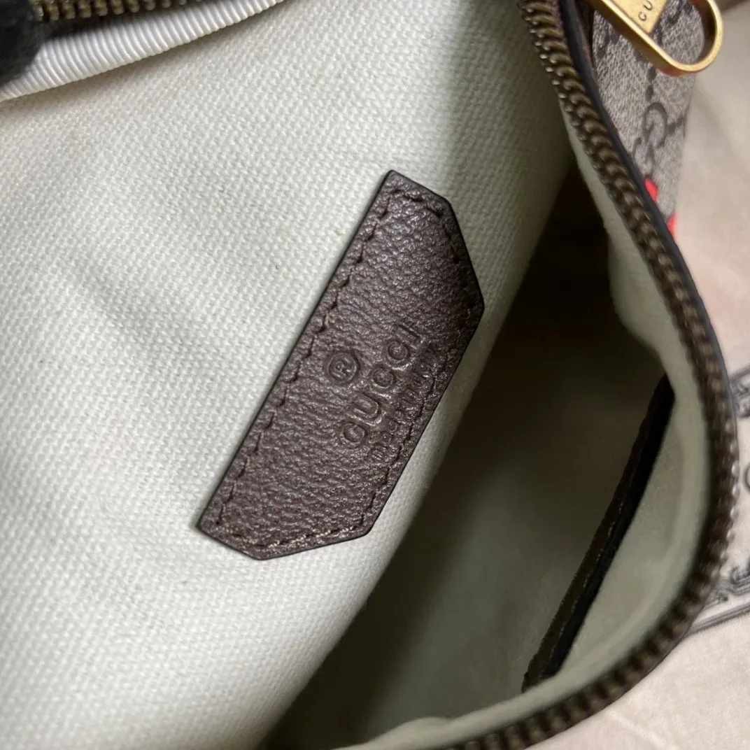 Gucci Belt Bag With Interlocking G Beige And Ebony GG Supreme Canvas /