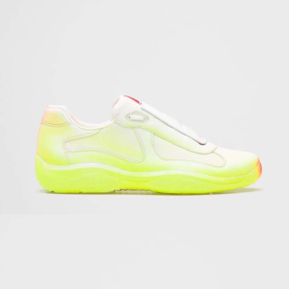 Prada Cass x Prada Americas Cup Rel3ase Sneakers for Unisex in Yellow