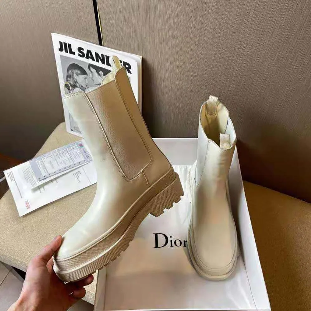 Dior Trial Ankle Boot White Calfskin for Women Dior Trial Ankle Boot White Calfskin for Women