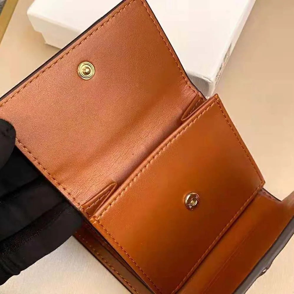 Celine Small Trifold Wallet in Triomphe Canvas and Lam for Women Celine Small Trifold Wallet in Triomphe Canvas and Lam for Women