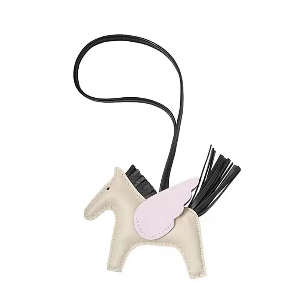 Hermes Rodeo Pegase MM Charm for Unisex in Black
