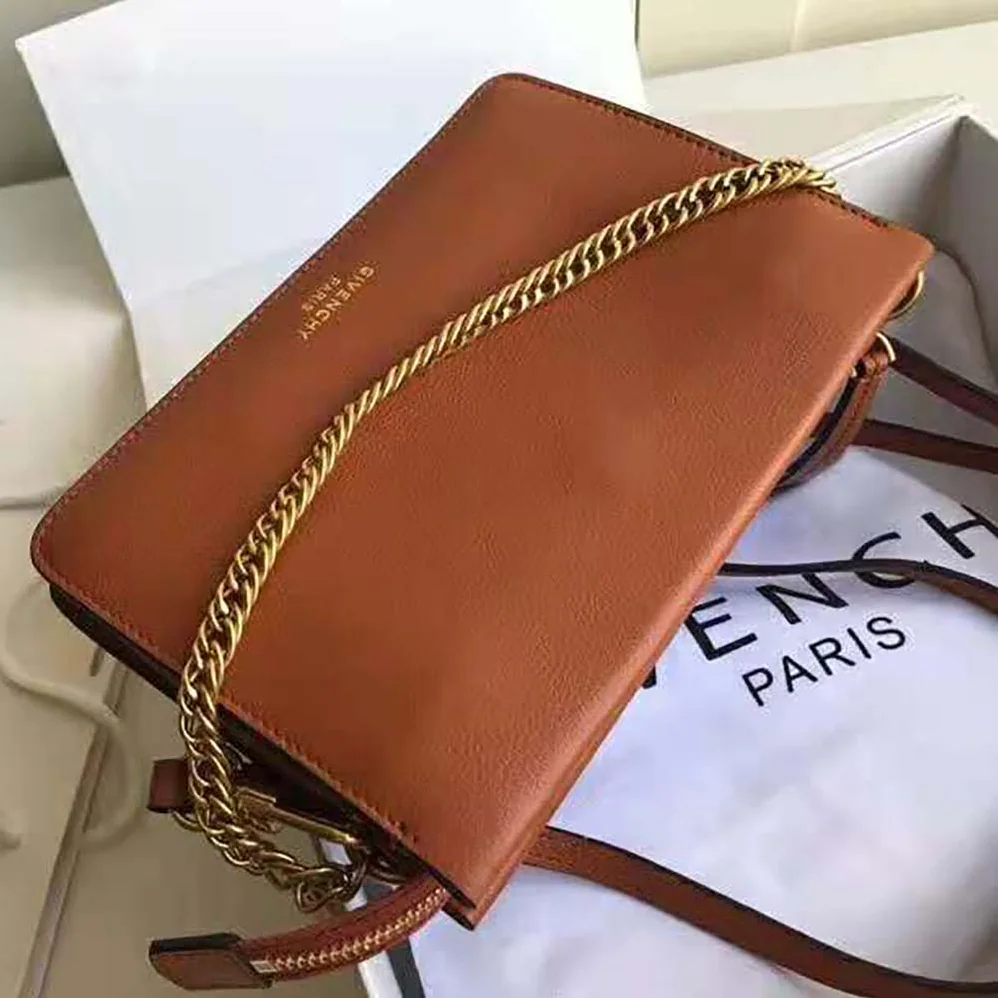 Givenchy Cross3 Bag in Grained Leather and Suede for Women in Brown Givenchy Cross3 Bag in Grained Leather and Suede for Women in Brown