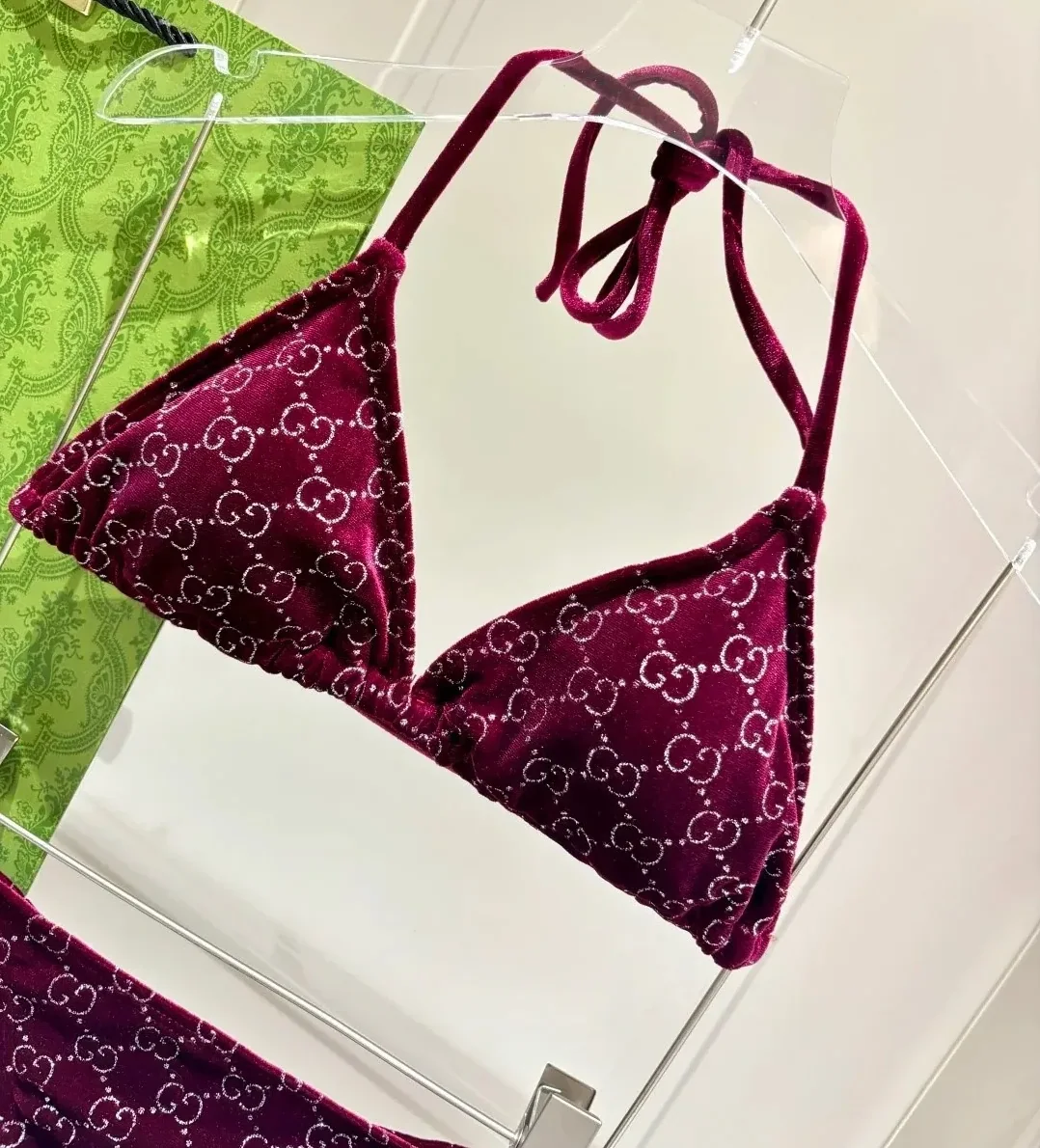 Gucci GG Sparkle Bikini Burgundy Gucci GG Sparkle Bikini Burgundy
