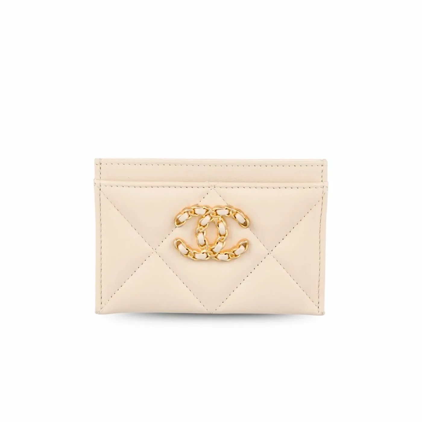 Chanel CO-CO 19 Card Holder Wallet in Red , Gold-Toned Hardware, /