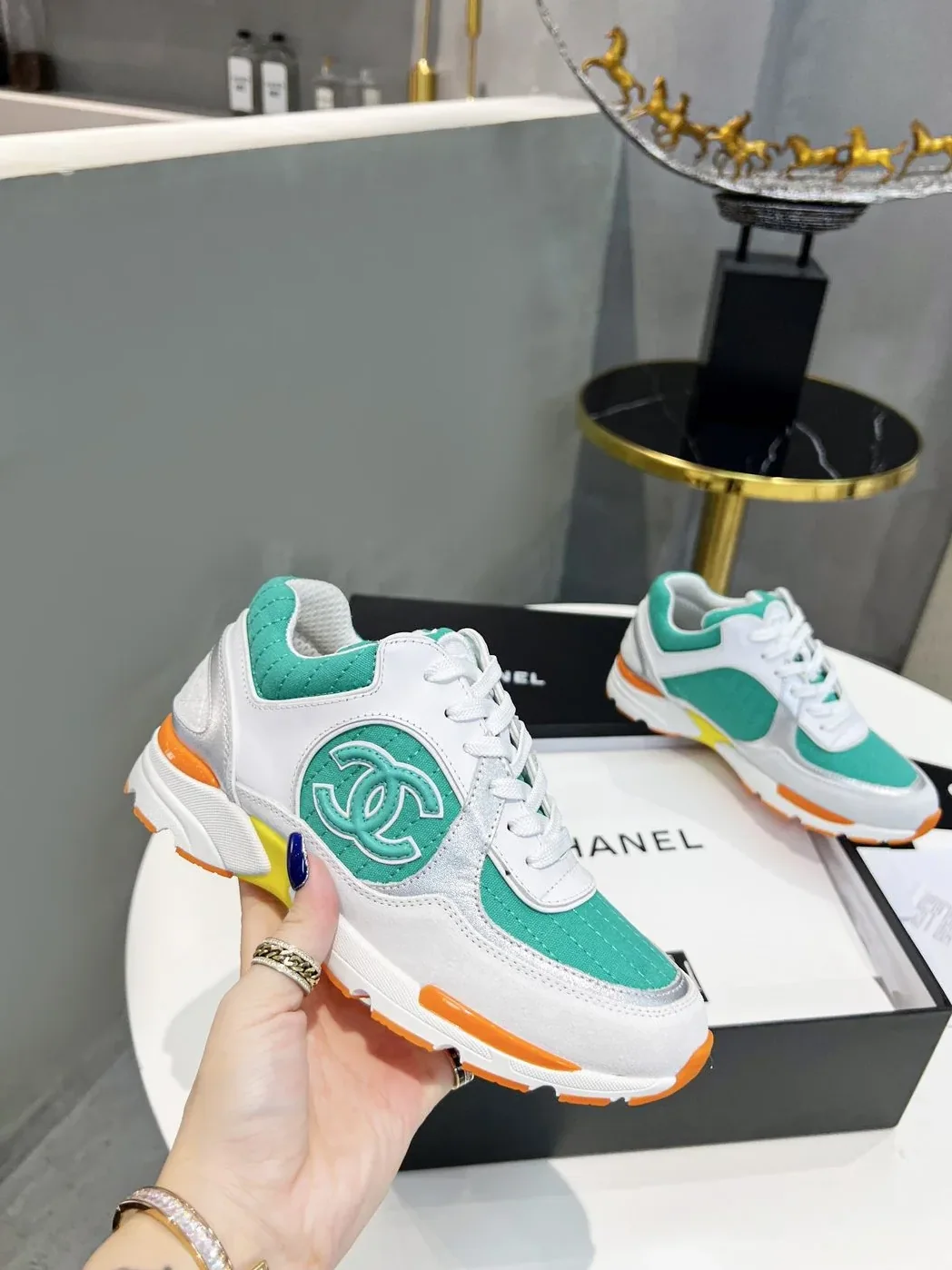 Chanel Sneakers Green Chanel Sneakers Green