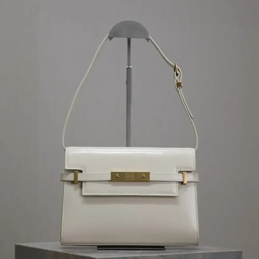 Saint Laurent YSL Manhattan Small in Box Saint Laurent for Women in White Saint Laurent YSL Manhattan Small in Box Saint Laurent for Women in White