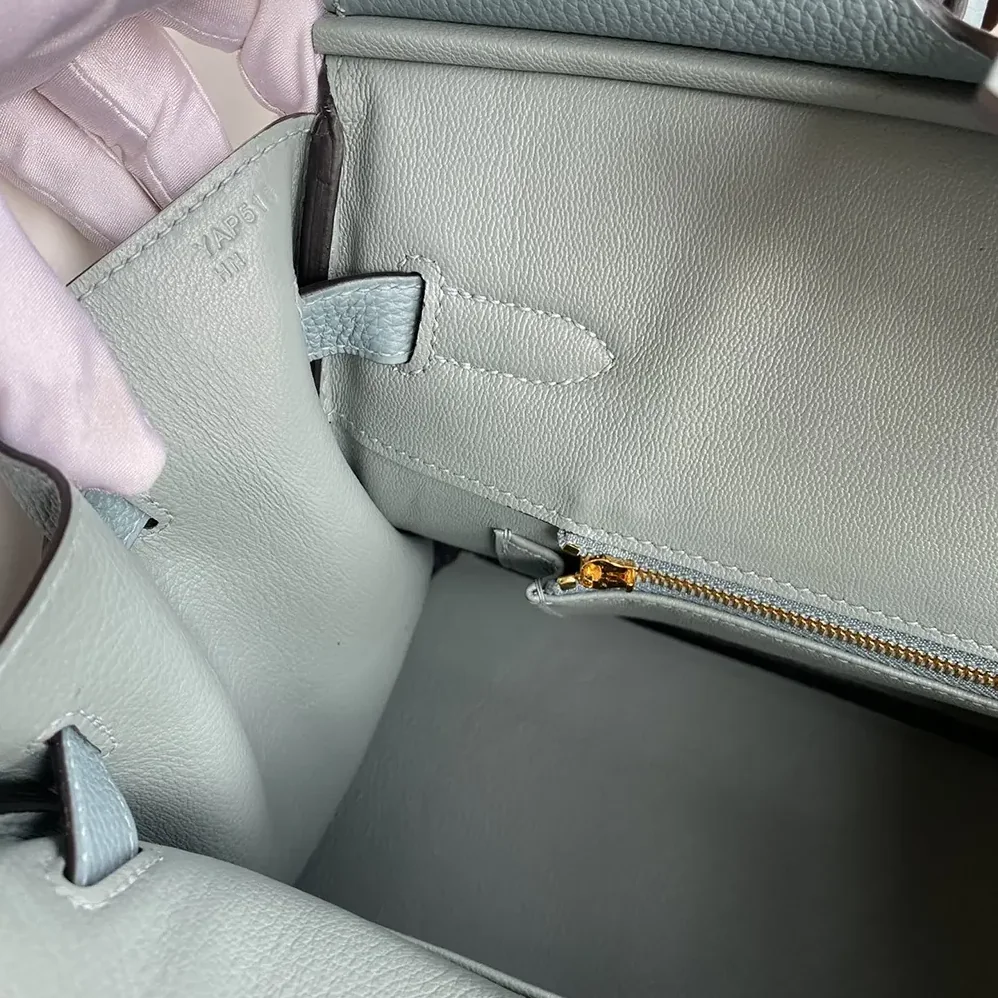 Hermes Birkin 30 Bag in Epsom Leather with Gold Hardware in Blue/Gold Hermes Birkin 30 Bag in Epsom Leather with Gold Hardware in Blue/Gold