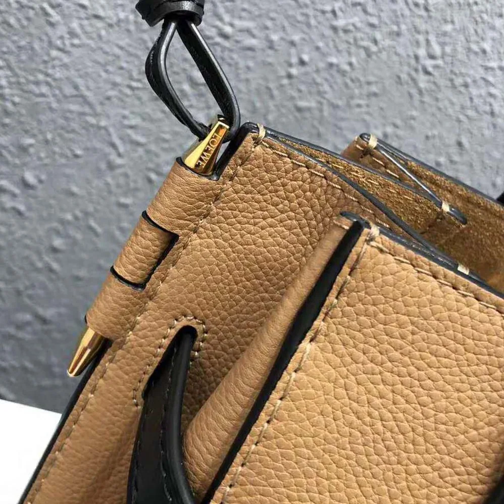 Loewe Gate Top Handle Small Bag for Women in Brown