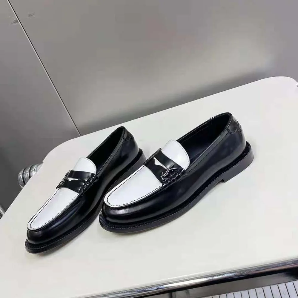 Celine Le Loafer Penny Slippers in Patent Leather for Women in White Celine Le Loafer Penny Slippers in Patent Leather for Women in White