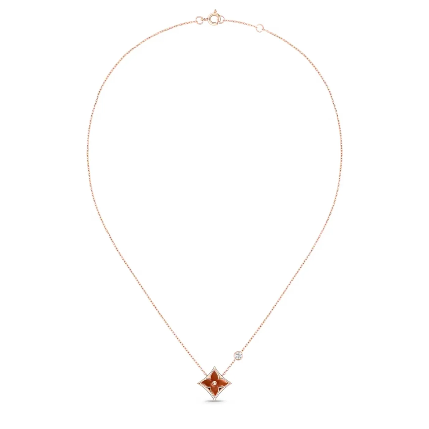 Louis Vuitton Color Blossom BB Star Pendant Necklace Pink in Toned