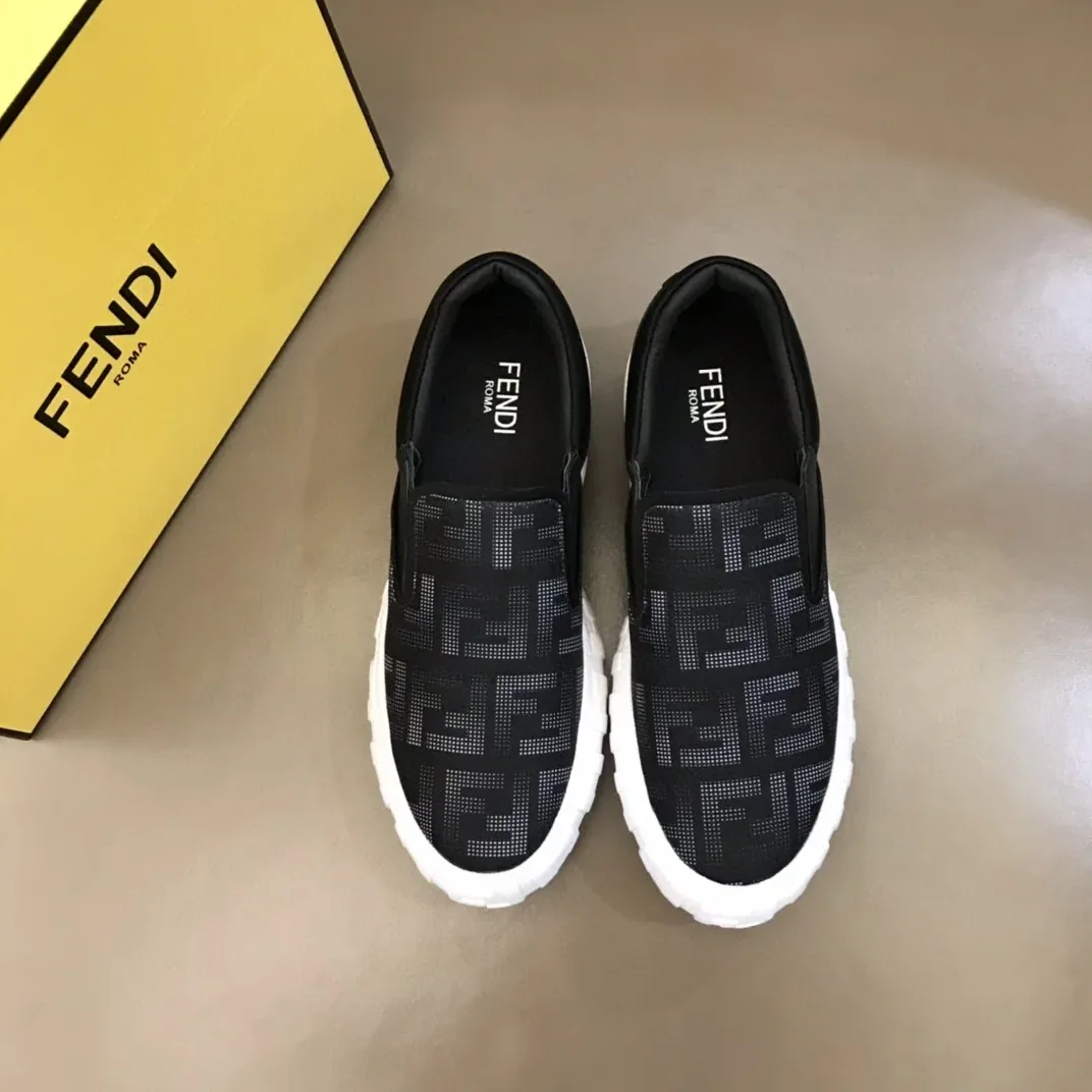 Fendi Force Slip On Sneakers Black 7E1454AD77F13RZ