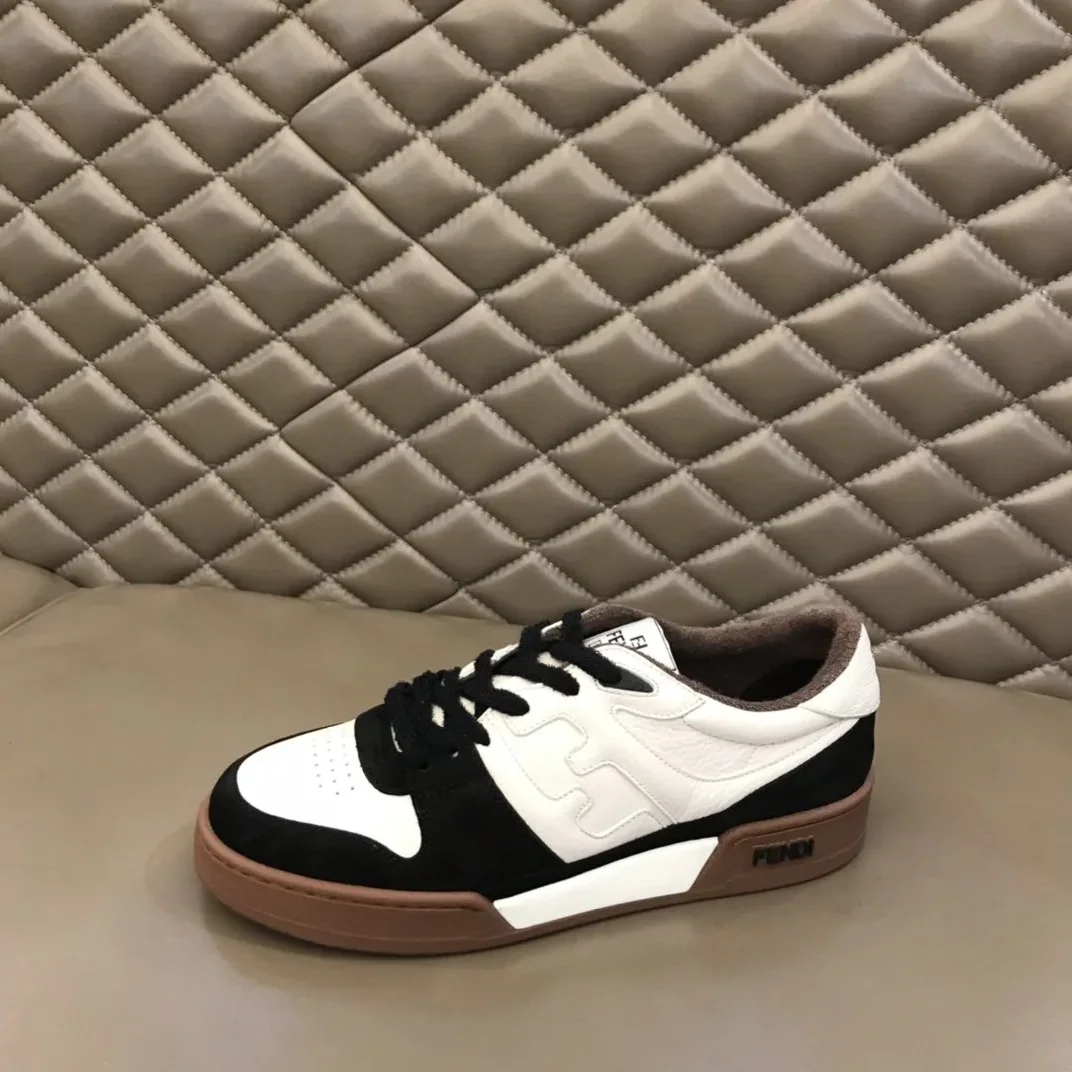 Fendi FD Match Low Tops Sneakers Brown 7E1493AHH2F1FZB