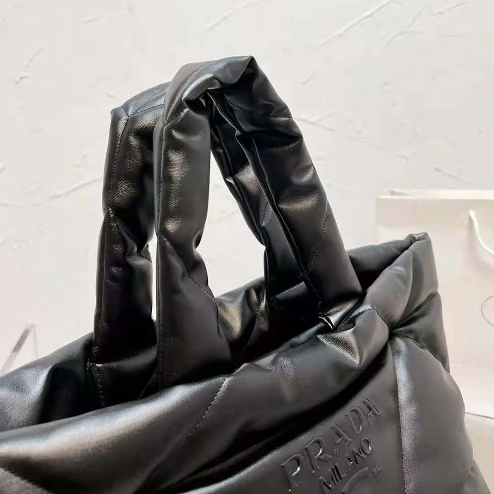 Prada Padded Nappa Tote Bag for Women in Black