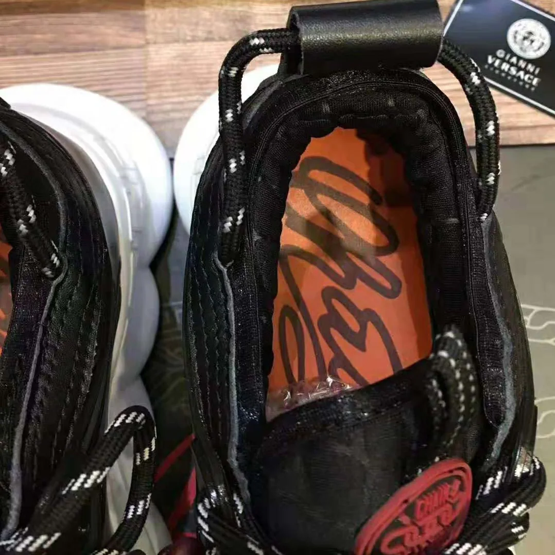 Versace Chain Reaction Sneakers for Men in Black