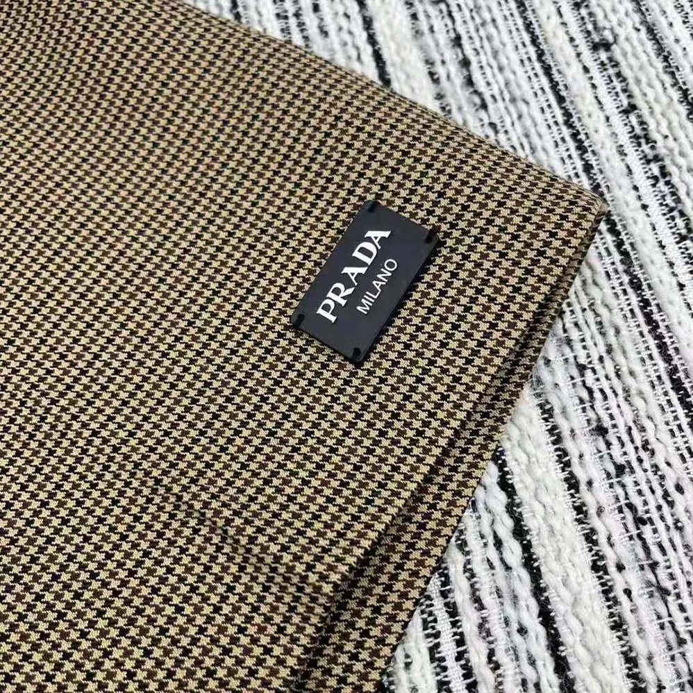 Prada Houndstooth Check Shorts for Women Prada Houndstooth Check Shorts for Women
