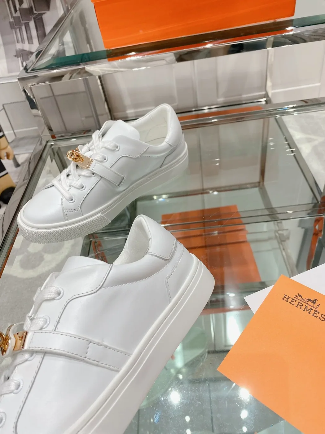 Hermes Day Sneaker White Hermes Day Sneaker White