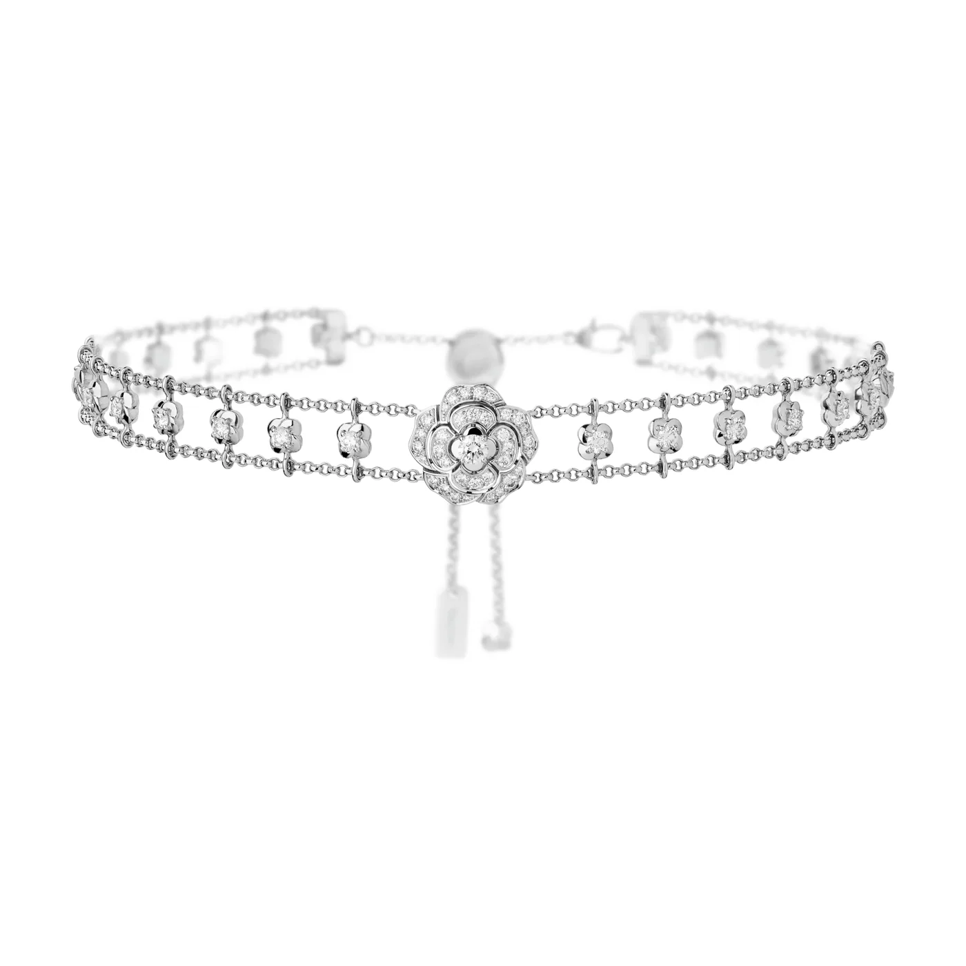 Chanel Bouton De Camelia Choker White Gold Chanel Bouton De Camelia Choker White Gold