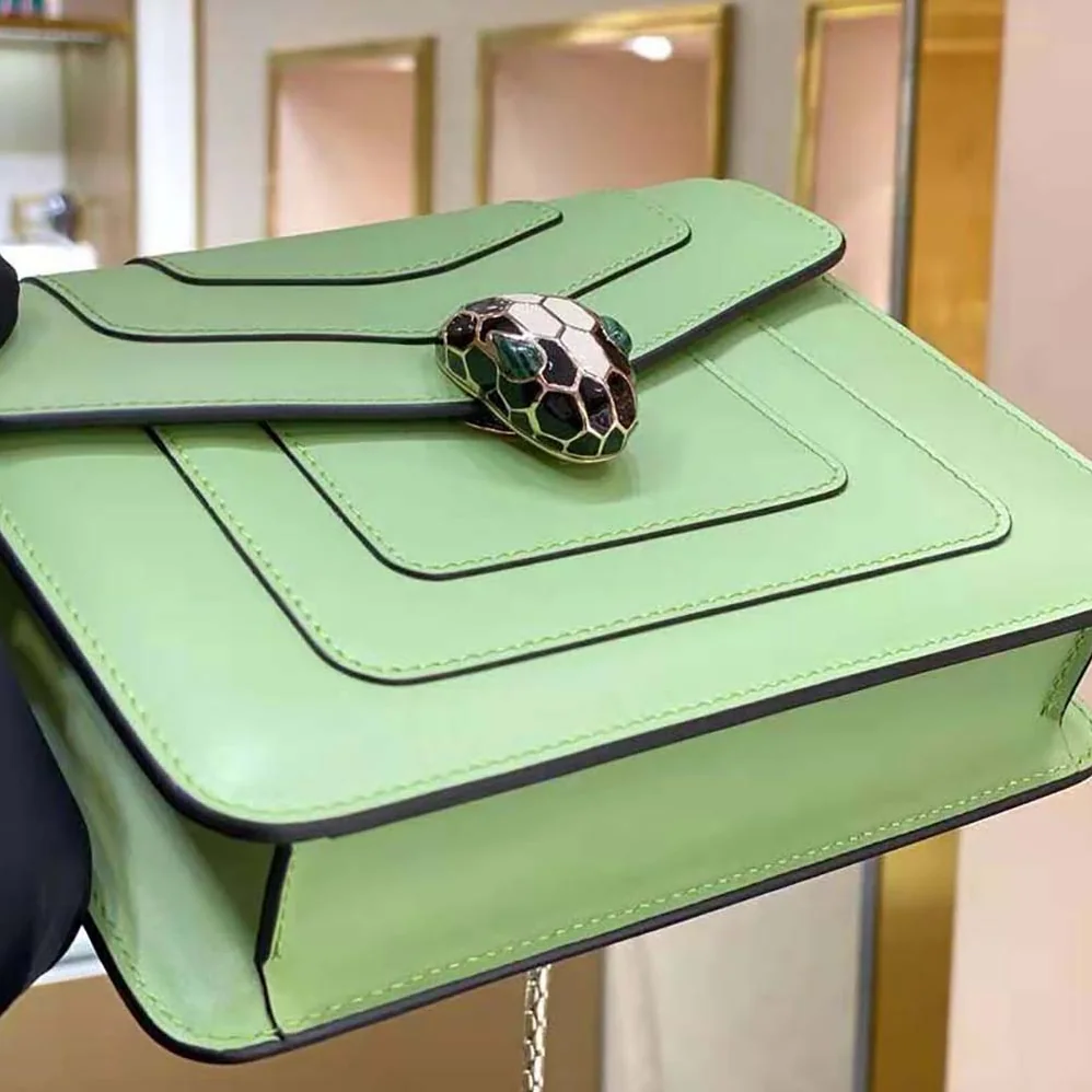 Bvlgari Serpenti Forever Crossbody Bag for Women in Green